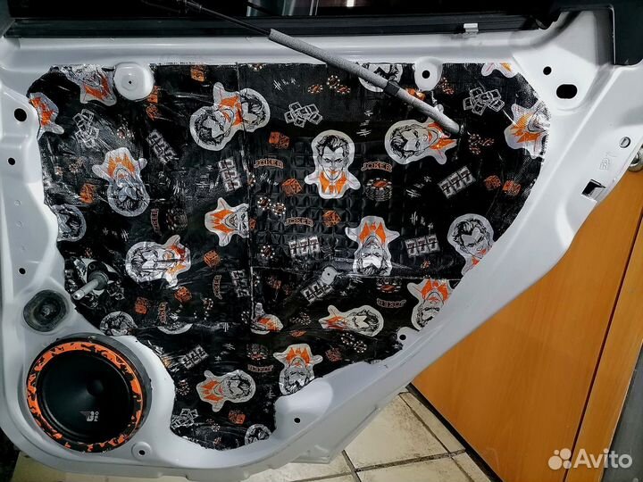 Шумоизоляция 4 дверей Шумофф, SGM