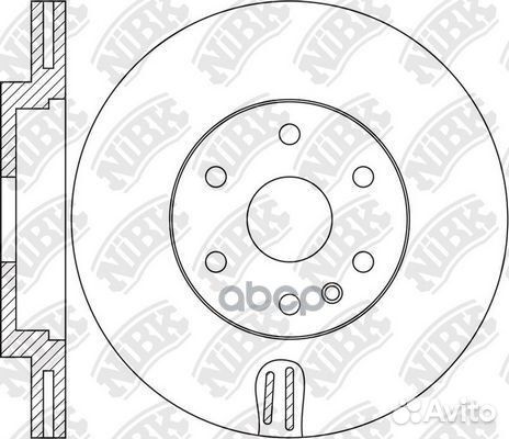 Диск торм.пер. RN1662 NiBK