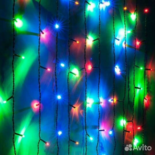 Гирлянда занавес штора