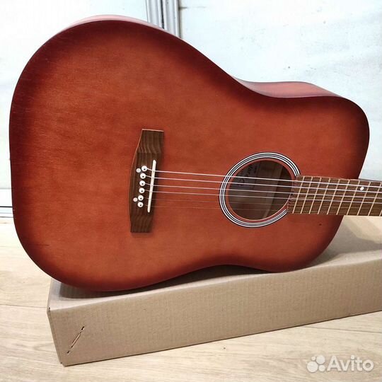 Гитара новая акустическая концертная широкий гриф