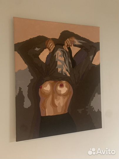 Готовые картины по номерам 3 шт