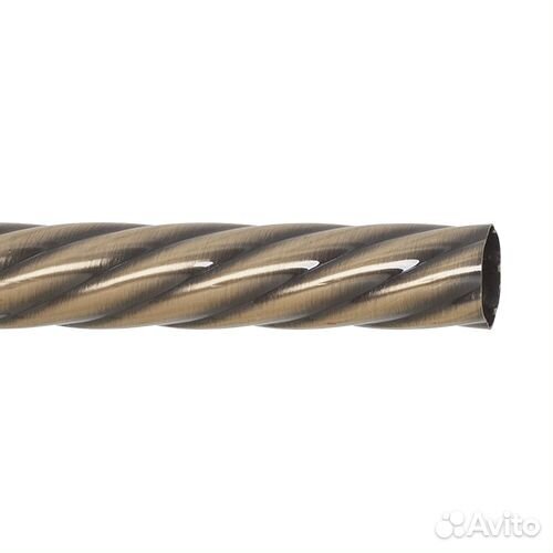 Штанга витая 200 см золото антик 20 мм; 650