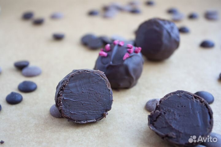 Шоколадные конфеты-трюфели ручной работы