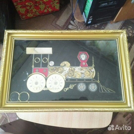 Картина Коллаж Часы