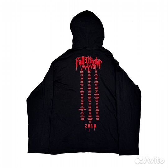 Лонгслив-худи Vetements 'metal tour' - оригинал