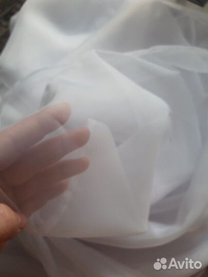 Тюль новый 2.6 м. вуаль для кухни и комнаты