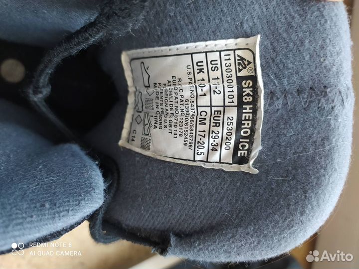 Детские раздвижные коньки K2 sk8 hero ice, 29-34р