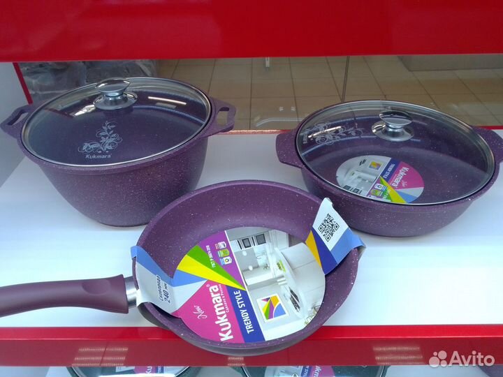 Набор посуды Kukmara(кас.4л.,жаровня 3л, сков24см)