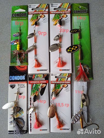 Силикон. Крючки,монтажи, блёсны