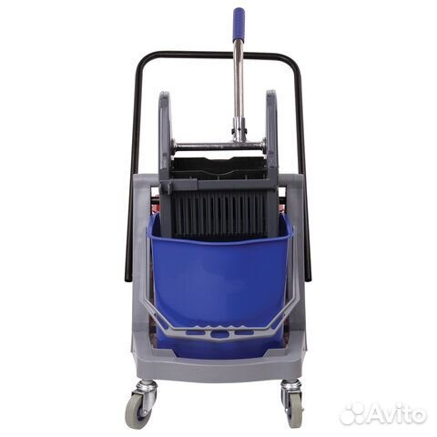 Тележка уборочная brabix, 2 съемных ведра 17 л, ме