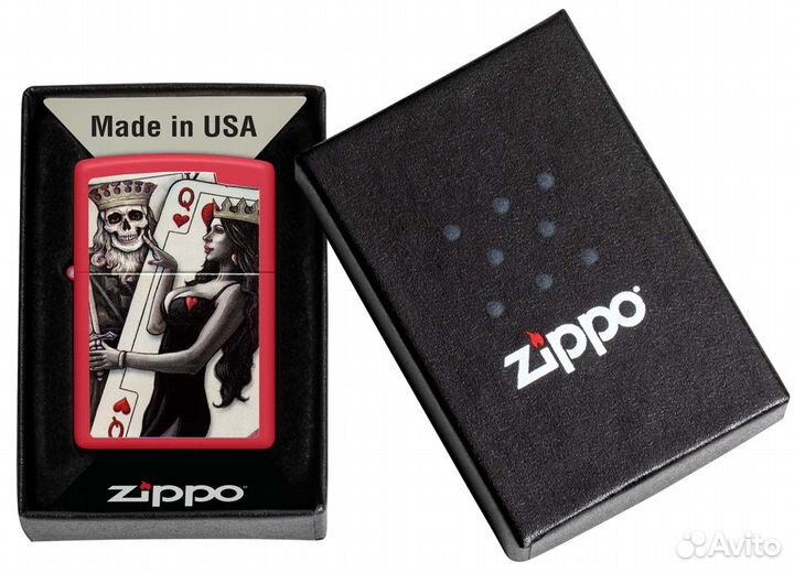 Зажигалка Zippo Skull King Queen Beauty 48624