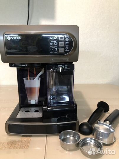 Кофеварка рожковая vitek VT-1517 BN