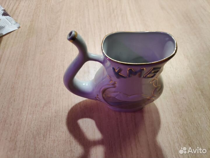 Бюветница, кружка-поилка для мин. воды фарфор