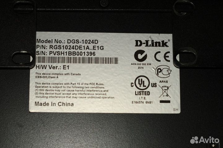 Коммутатор D-Link DGS-1024D