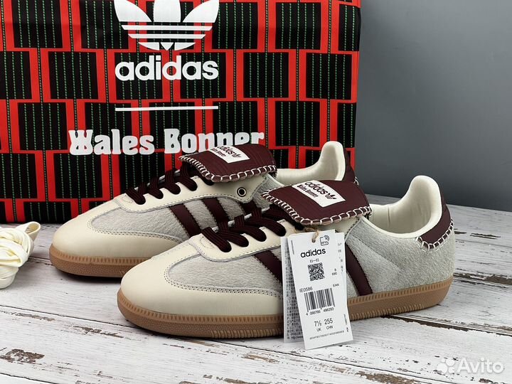 Кеды Wales Bonner X Samba Pony Cream White