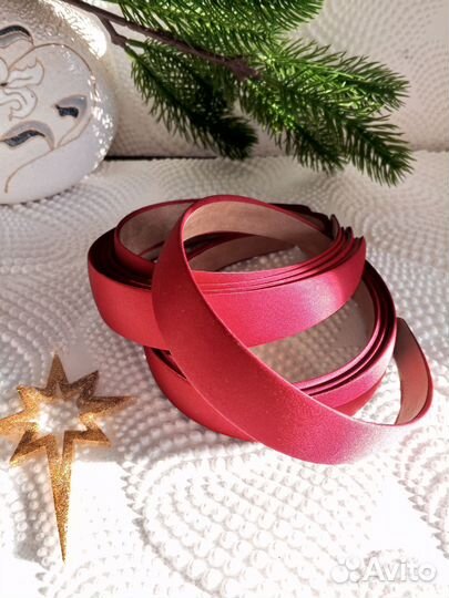 Ободок обтянутый атласом