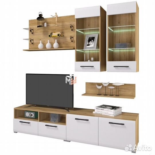 Гостиная Ненси 3 венге/капучино глянец