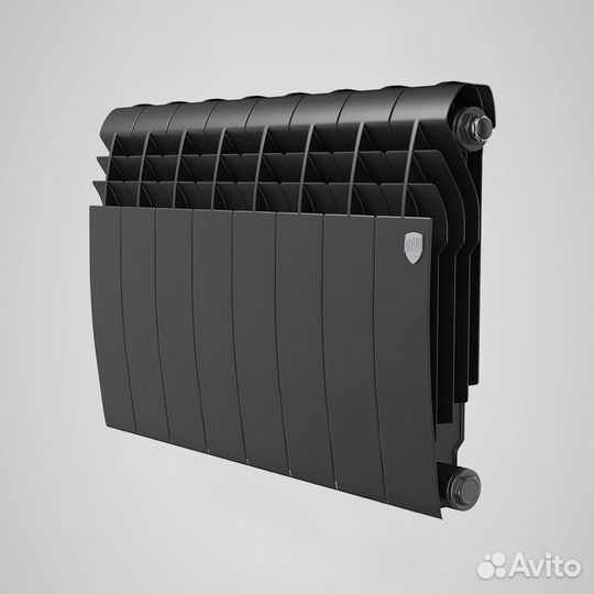 Радиатор биметалл Royal BiLiner 350/6 сек. черный