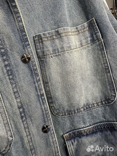 Удлиненная джинсовка Miu Miu