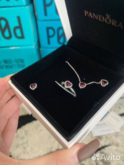 Подарочный набор Pandora оригинал Красный