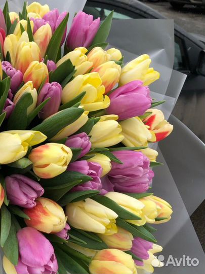 Тюльпаны букеты мелкий опт 8 марта