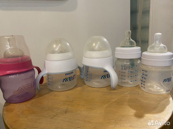 Бутылочки для кормления авент и поильники