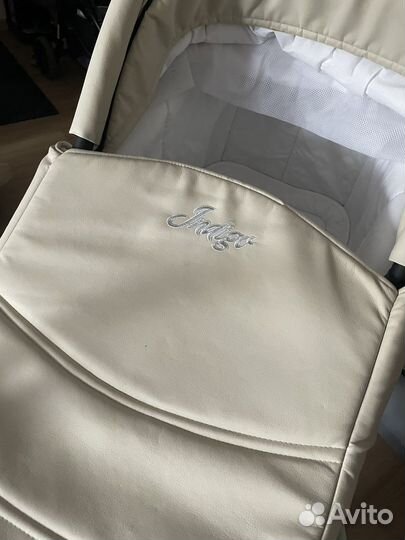Коляска 3 в 1 indigo эко кожа