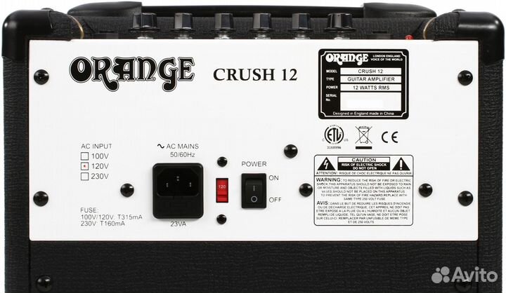 Комбо усилитель Orange crush 12 BLK