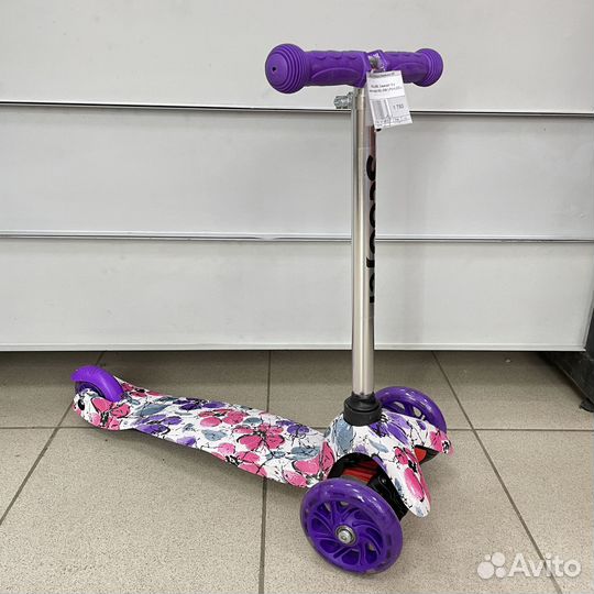 Самокат детский трехколесный оптом до 20 кг. принт