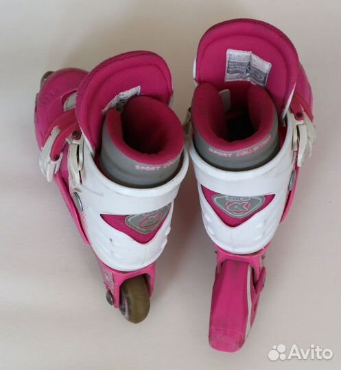 Роликовые коньки детские раздвижные размер 27-30