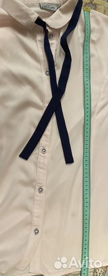 Блузка/рубашка для девочки (158) школьная