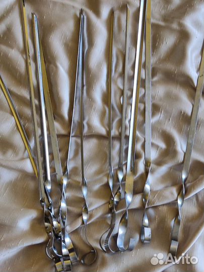 Шампуры для шашлыка 10 штук, бу, в отличном сост