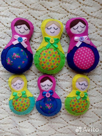 Зайчики, матрёшки к Пасхе, сувенир