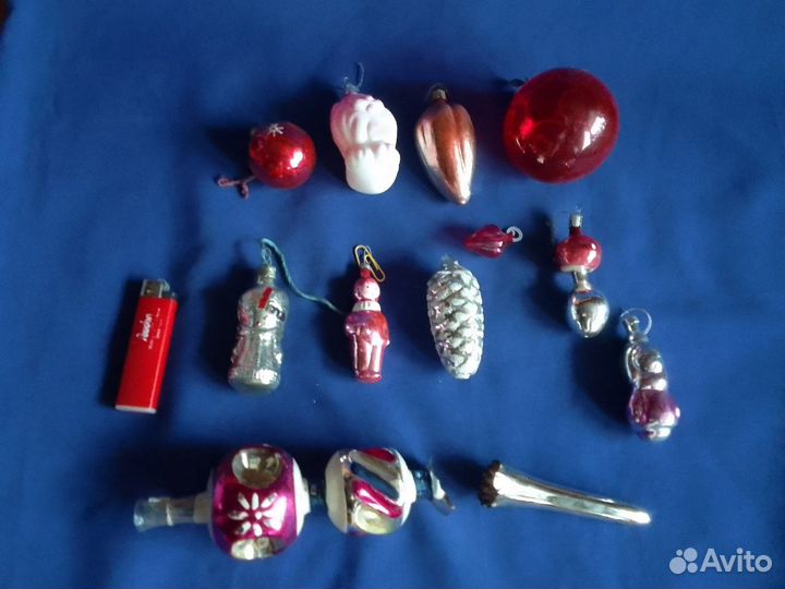 Раритет из СССР - Набор ёлочных игрушек