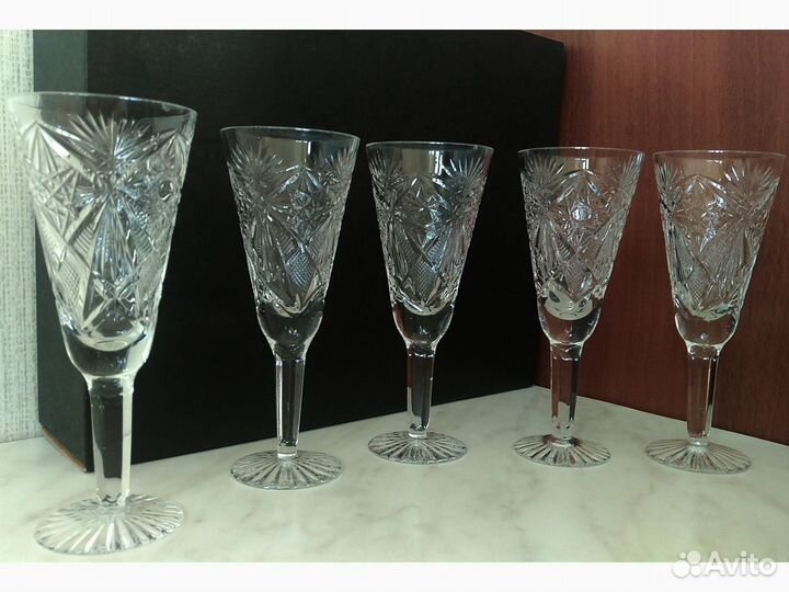 Фужеры, бокалы, рюмки Гусь-Хрустальный СССР