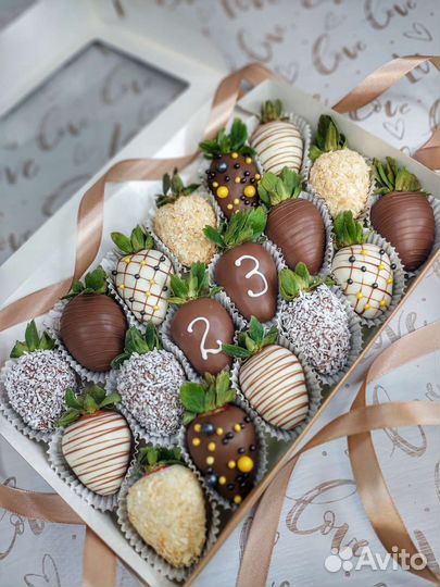 Клубника в шоколаде мужские наборы