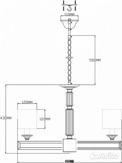 Подвесная люстра Moderli Katar V2622-5P