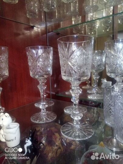 Фужеры хрустальные