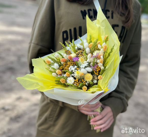 Букет цветы (сухоцветы)