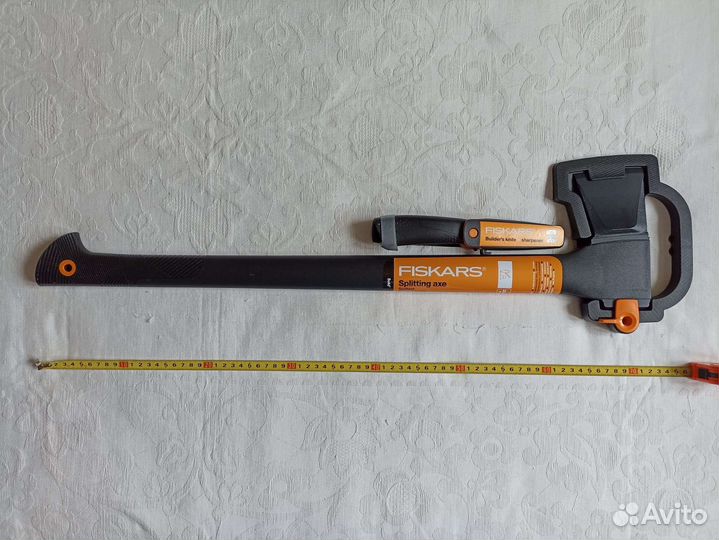 Топор колун А19 Fiskars + нож с точилкой Фискарс