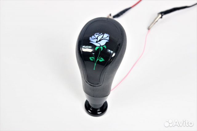 Ручка Кпп Роза с LED подсветкой Белая для Ваз