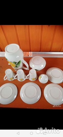 Кофейный набор времен СССР завод Прогресс Коми