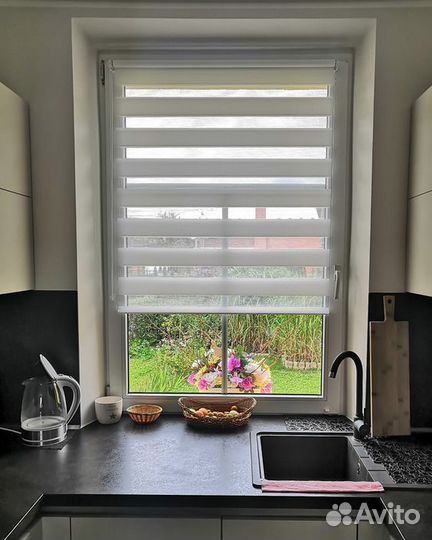 Рулонные шторы день-ночь