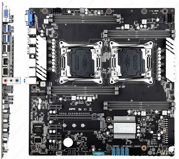 Плата X99 dual + 2x E5-2680 v4 + 32Gb ECC