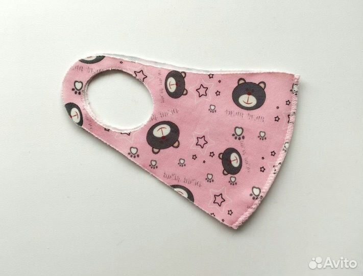 Маски текстильные 2 штуки детская и взрослая