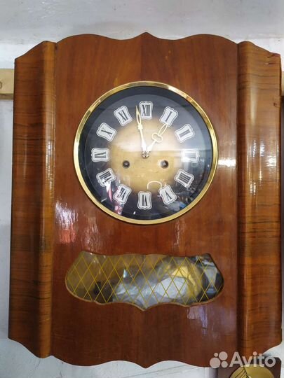 СССР Часы настенные мех с боем Янтарь