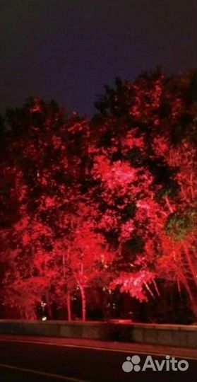 Прожектор садовый красный свет ULF-Q513 10W RED