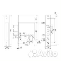 Замок врезной 