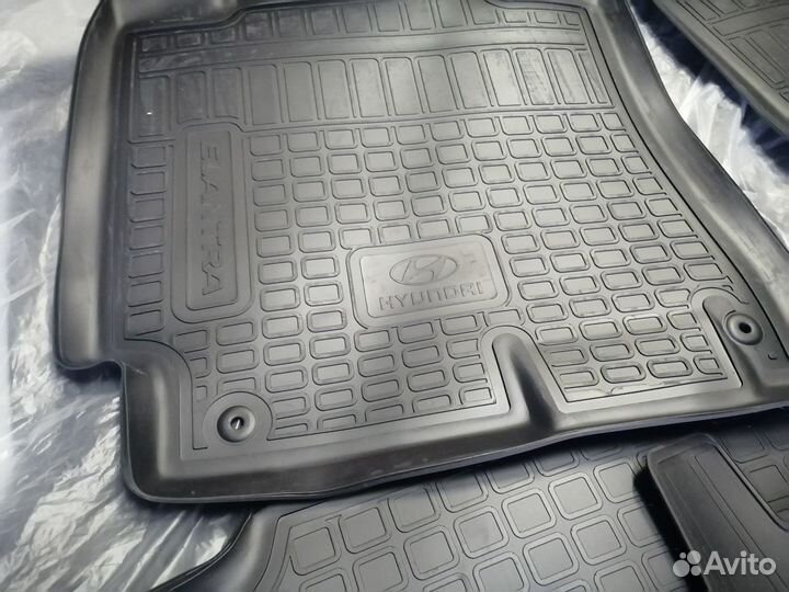 Комплект ковров салон/багажник Хендай Элантра 2014