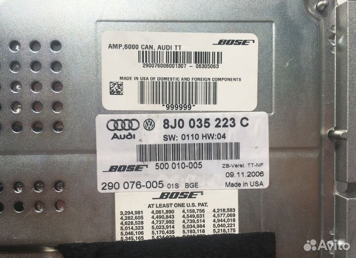 Усилитель TT 8J bose 8J0035223C